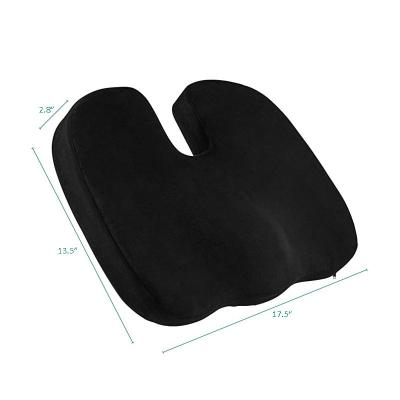 China Memory High Quality Ergonomic Design Black Memory Foam Car Seat Cushion For Car for sale