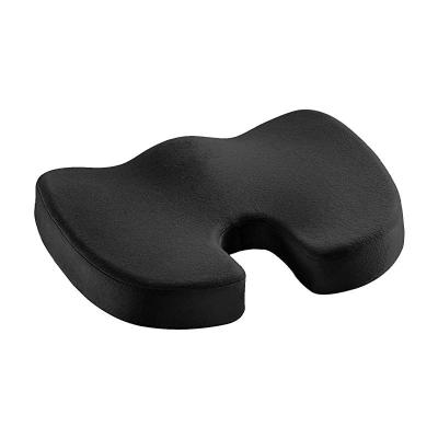 China Memory U Shape Ergonomic Design Black Memory Foam Car Seat Cushion Four Seasons for sale