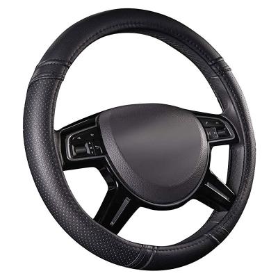 China Business/Luxury Factory Custom High Quality Pvc Leather Breathable Car Steering Wheel Cover for sale