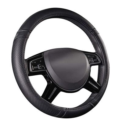 China Business/Luxury Wholesale Luxury Breathable Design Universal Pvc Leather Steering Wheel Cover for sale