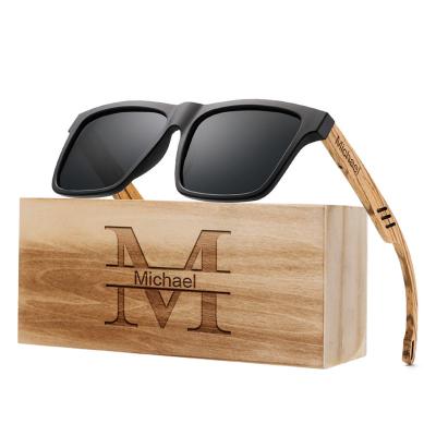 China Fashion Sunglasses Personalized Wooden Sunglasses, Custom Engraved Wooden Sunglasses, Mens Gift Groomsmen Gift Sunglasses for sale