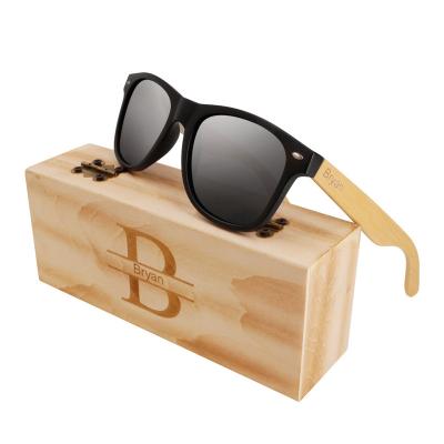 China Fashion Sunglasses Custom Engraved Men Polarized Wooden Sunglasses Personalized Design Women Sun Glass Wood Frame Driving Eyewear Groomsmen Gift for sale