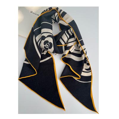 China Stylish a small scarf of silk and cashmere and wool 2022 fashion scarves for women for sale