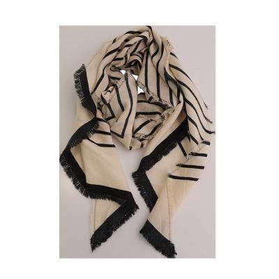 China European American lines cashmere silk scarf woolen winter fashion autumn and winter female warm scarf for sale