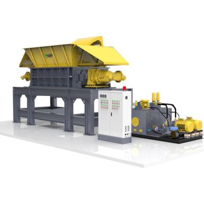 China 2022 Multifunctional Waste Tire Recycling Double Shaft Shredder Scrap Metal Shredder Machine for sale