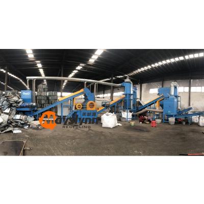 China Radiator Recycling Automatic Crusher Aluminum Copper Radiator Recycling Production Line for sale