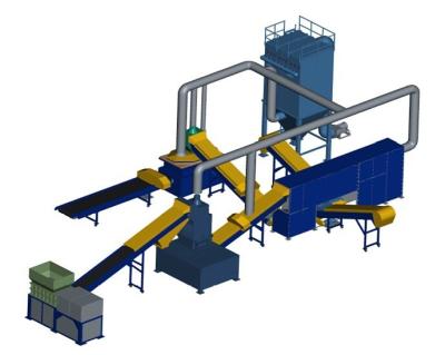 China Recycling Waste Radiator Recycling Production Line S-1000 Radiator Separation Machine for sale