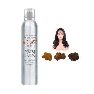 China Factory direct 200ml high quality organic wig adhesive spray and aerosol lace tint spray with lace tint foam for wigs melt lace color for sale