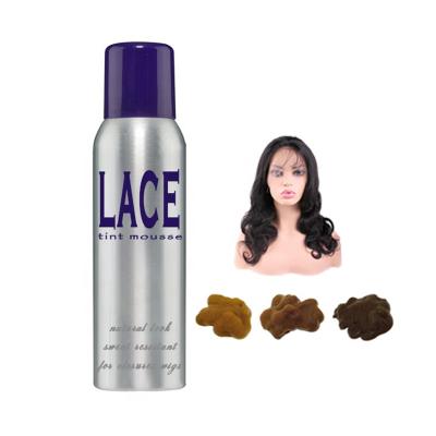 China 100ml organic lace tint foam with hprivate label custom design and realistic lace tint spray with 3 colors lace tint spray wholesale for sale