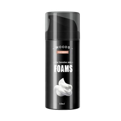 China Small Beard 50ml Vegan Formula Hotel Travel Size Shaving Foam For Men Woman for sale