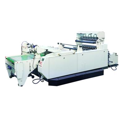 China Automatic high speed tensionless automatic guide system (E.P.C) hot slit bottom sealing bag making machine for sale for sale