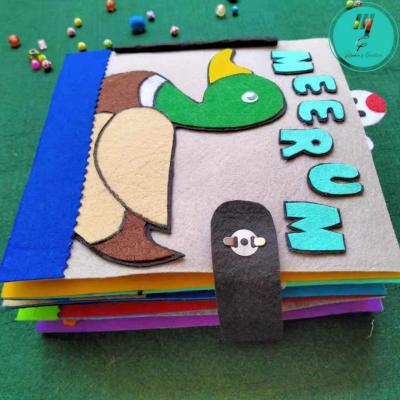 China Toy Baby Cloth Book Baby Cloth Educational Felt Quiet Book Fabric Hot Selling Cloth Sample Eco-friendly Material Hot Selling for sale