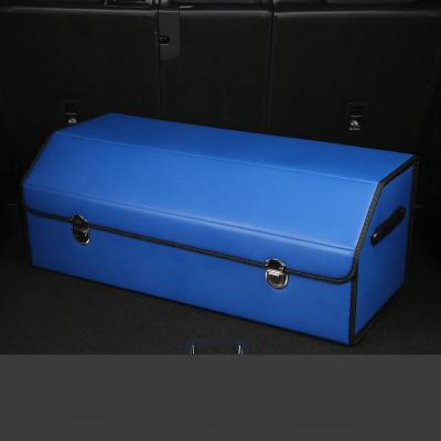 China Multifunctional Leather PU Storage Box Car Trunk Organizer for sale