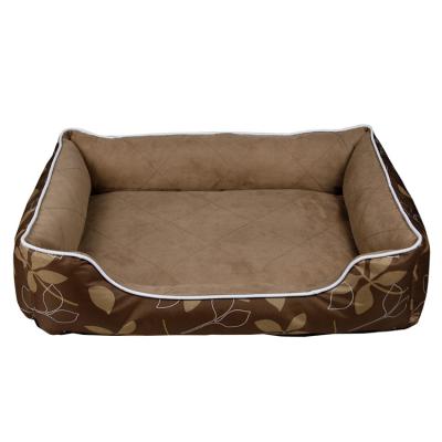 China Luxury Rectangle Washable Luxury Outdoor And Indoor Use Cat Pet Dog Bed For Warm Soft Rectangle Wholesale Breathable Large Non Slip for sale