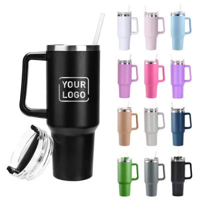 China Business Gifts 40oz Custom Stanley Stainless Steel Travel Mug Tumbler with Handle in Any Color for sale