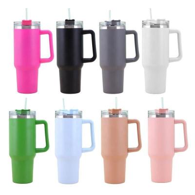 China Travel Mugs 40oz Double Wall Insulated Stainless Steel Tumbler Flask for Hot Cold Drinks for sale