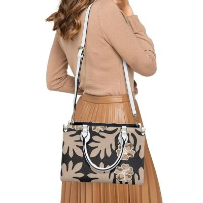 China Hawaiian PU Leather Business Handbags with Customized Color and Vintage Crossbody Bag for sale