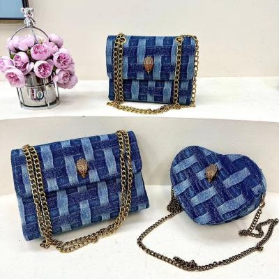 China Canvas Fabric Square Crossbody Handbags Designer Eagle Head Messenger for Fashionable for sale