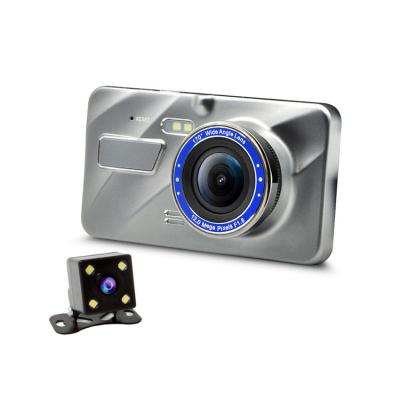 China Zinc Alloy Body 4.0 Inch IPS Car Vehicle Dual Lens Black Box Full HD 1080P Car DVR Camera Dash Cam for sale