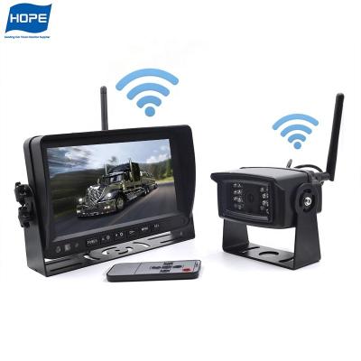 China Digital Night Backup Reverse Camera System 720P Wireless Version 720P For Vehicle Truck School Bus for sale