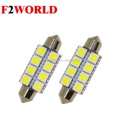 China 31mm 39mm 41mm 5050 auto led led bulb 8smd 5050 /36mm/39mm /41mm /42mm 8led 5050 festoon license plate interior dome led light 12V for sale