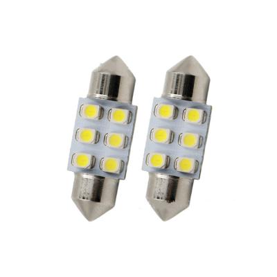 China 31mm 39mm 41mm 2835 6smd LED Factory Directly Supply Perfect Festoon 1210 Bulb 6smd Festoon 3528 Chip Auto Panel Light 6000k for sale