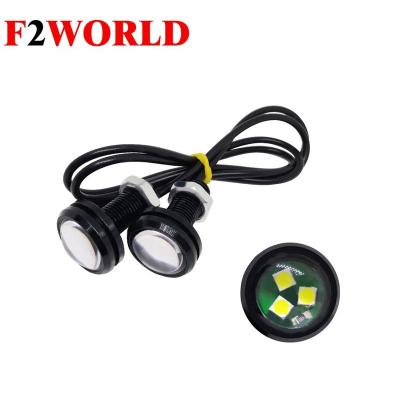 China Perfect Car 3030 3SMD 12V 9W 7000K 23MM ultra-thin rogue 9W screws counter knock down led lights waterproof Eagle light-12SMD 4014 for sale