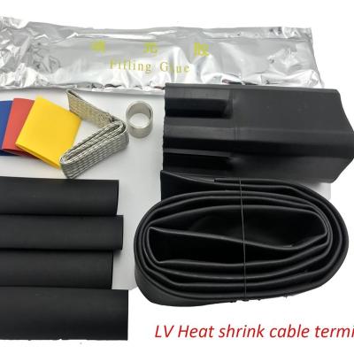 China Low Voltage LV/MV/HV cable accessories heat shrinkable termination cable joint kit ,heat shrinking terminals for sale