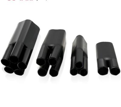 China LOW VOLTAGE polyolefin PE low voltage electrical cable heat shrink escape adhesive lined boots for sale