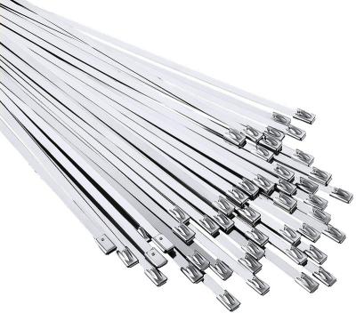 China Steel 304 Stainless Steel Cable Zip Ties Self Locking Cable Ties Cable Ties for sale