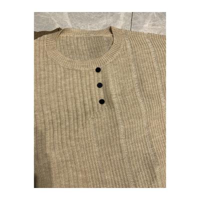 China Breathable Promotional Price Round Neck Long Sleeve Asymmetrical Well Ripped Cashmere Sweater Autumn Sweater Vest for sale