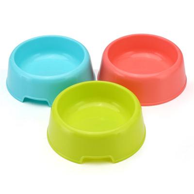 China Viable Wholesale Factory Wholesale Candy Color Portable Eco Friendly Cat Dog Pet Plastic Bowl for sale