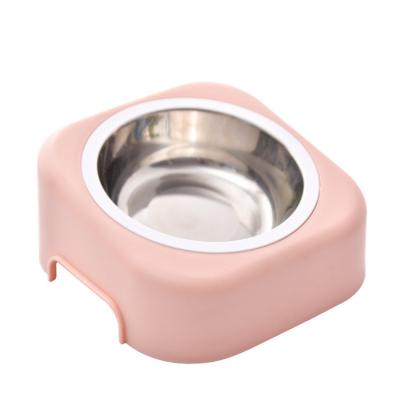 China Round Feeding Utensils Viable Cat Food Dog Food Bowl Stainless Steel Pet Cat and Dog Bowl Pet Feeding Water Bowl for sale