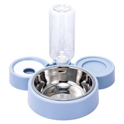 China Automatic Pet Maker 3 in 1 Automatic Water Refilling Cat Bowl Stainless Steel Bowl Pet Drinking Feeder for sale