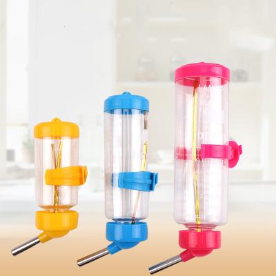 China Sustainable Plastic Anti Bite Rabbit Pet Small Pet Hamster Feeder Hanging Water Bottle Drinking Durable Universal for sale