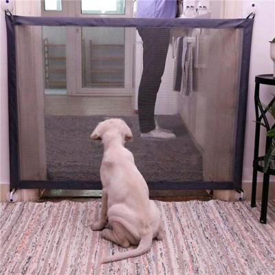 China Dogs Dog Magic-Gate Dog Pet Fences Ingenious Mesh Safe Guard Indoor and Outdoor Safety Enclosure Magic Gate For Dogs Cat Pet for sale