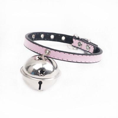 China Custom Cat Dog Accessories Adjustable Buckle Cat Dog Collar With Bell Pet Supplies for sale