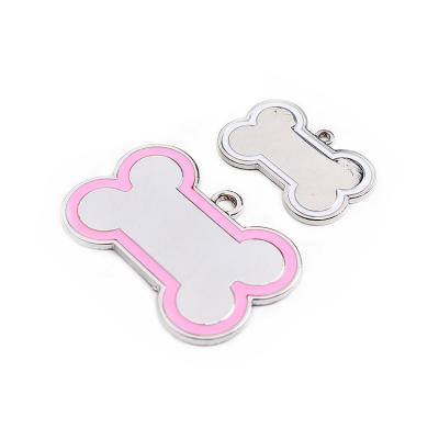 China Custom Wholesale Custom Double Sided Printed Manufacturer Metal Personalized Pet ID Tags Dog Name Tags for sale