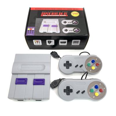 China With handbreak Super Classic Mini Console 500 Game Controller 8 Bit Support TV Output Built In Super 500 Classic Games Mini SN-01 Game Console for sale