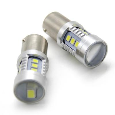 China High Quality Board Material Led Fog Light Signal Light Canbus Led 15SMD Car Light T20 T25 BA15S BA15D 2835 for sale