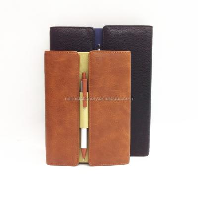 China Classic Hardcover Advance Business Notebook With Pen Holder for sale