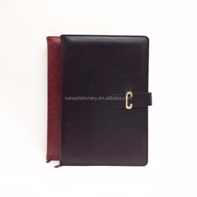 China Best selling hardcover book a5 size notebook with good PU leather, agenda notebook for sale