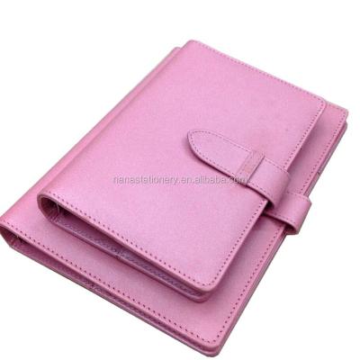 China Magnetic Loose Leaf Organizer Notebook with Magnetic Button, for sale