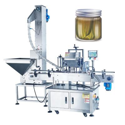 China Linear Automatic Food Glass Bottle Can Capper Automatic Bottle Capping Sealing Machine for sale