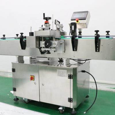 China Aluminum Food Tin Can Automatic Roll Sticker Label Printing Machine Customized Plastic Round Bottle Can Knock Labeling Machine Price for sale