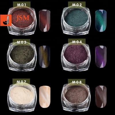 China 3d Cat Eye Salon 2G Cat Eye Magnetic 3D Effect Dye DIY Nail Art Mirror Powder for sale