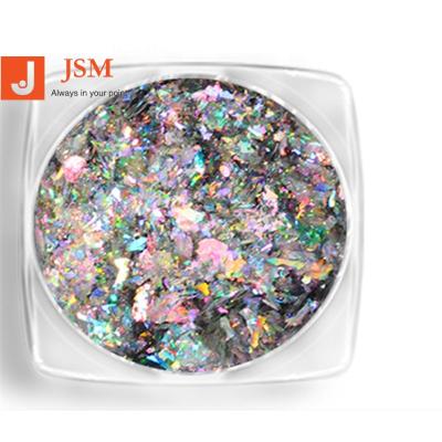 China Nail Art Salon Aurora Holographic Chameleon Finger Nail Powder Flakes Glare Nail Glitter Decorations for sale