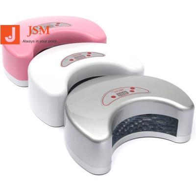 China Set time is 30s 12W White Moon Shaped UV Nail Curing LED Lamp Auto Nail Art Dryer Light 110-220V NL05 for sale