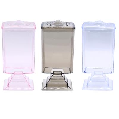 China Transparent Makeup Cotton Pad Box Nail Art Remover Paper Wipe Holder Container Storage Storage Case Make Up Nail Styling Tools for sale