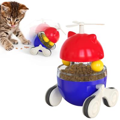 China Viable Electric Cat Teaser Interactive Funny Cat Automatic Spinning Toy for sale